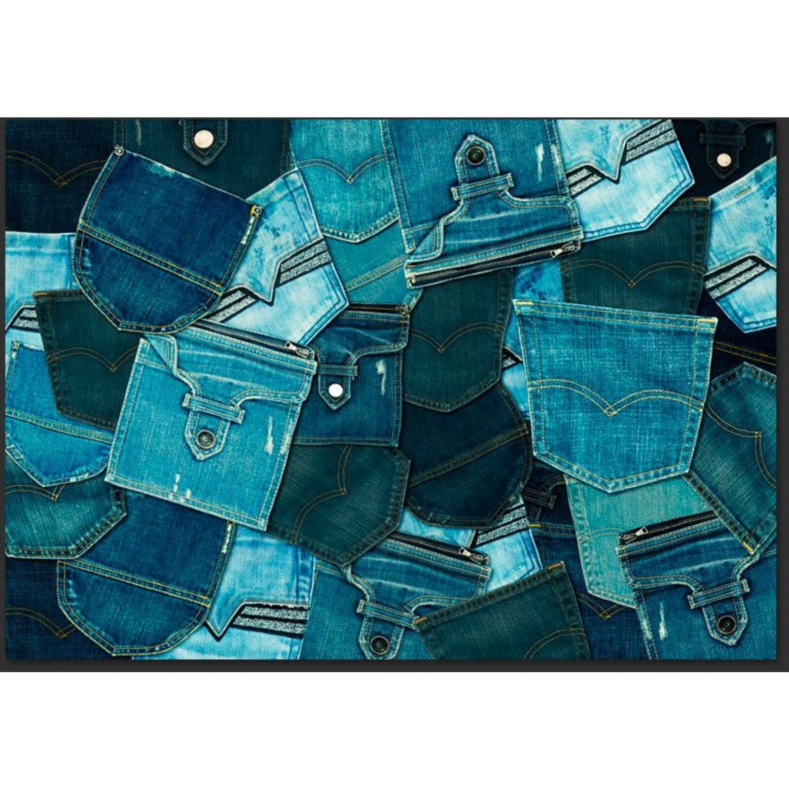 Papier peint poches de jeans - 300 x 210 cm - 2