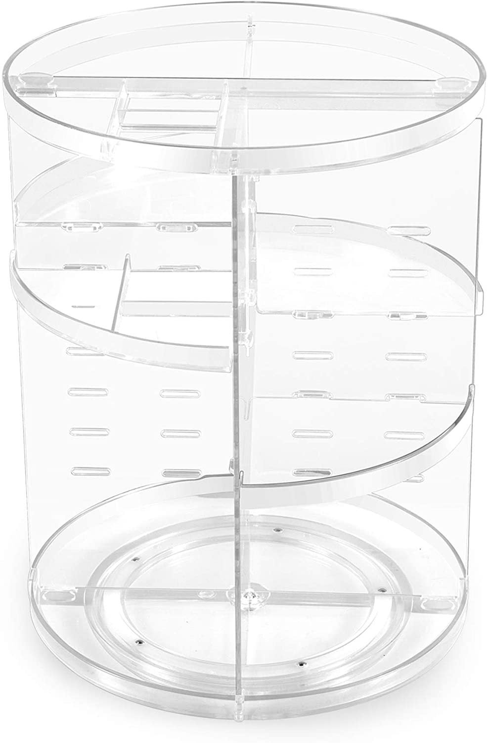 Mkitnvy Organisateur De Maquillage Rotatif 360° - Grande Capacité Rangement Cosmétiques Et Parfums Pour Coiffeuse