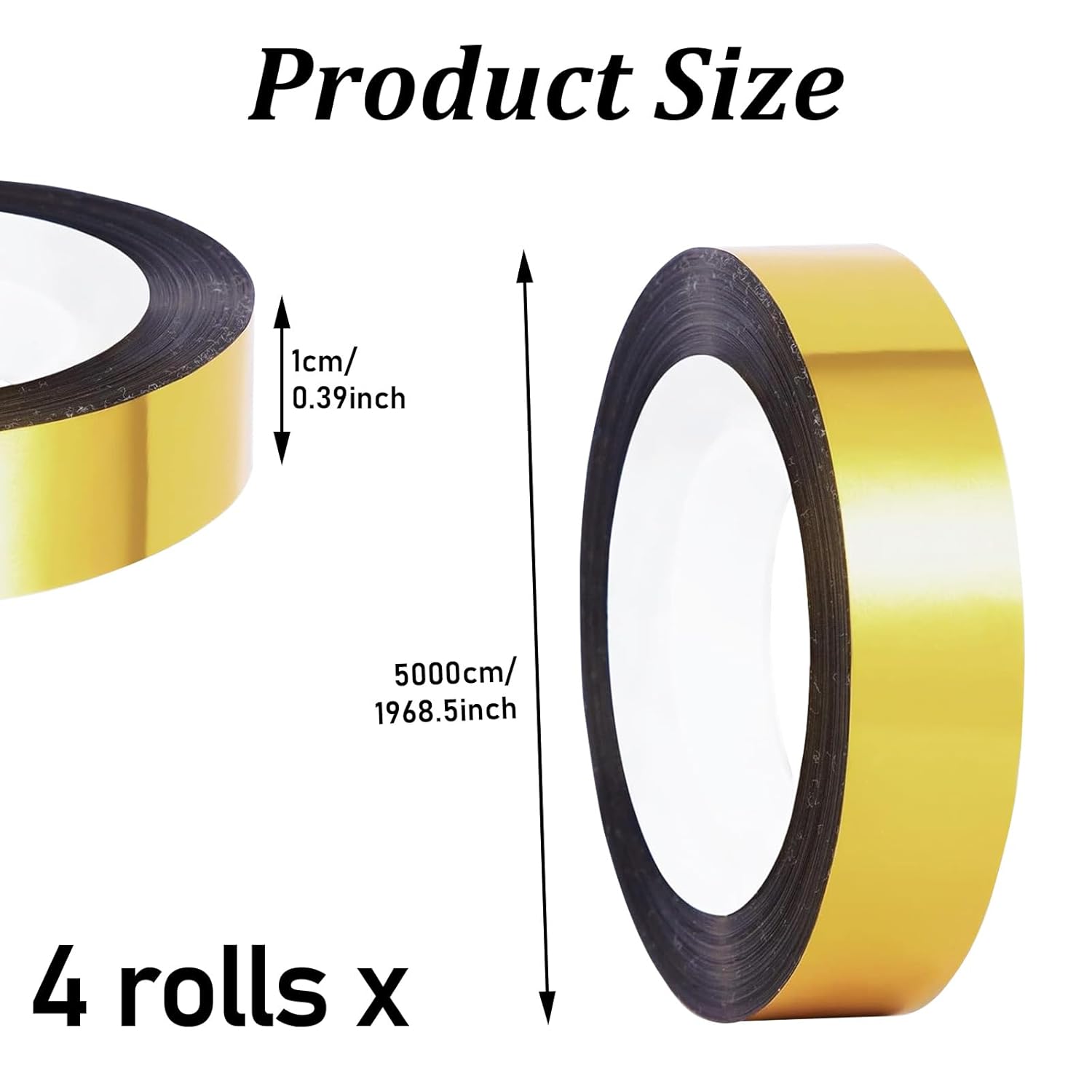 20 Rotoli Nastro Carta Crespata Oro 19 Mm X 50 M Per Mascheratura Veicoli – Kroktape