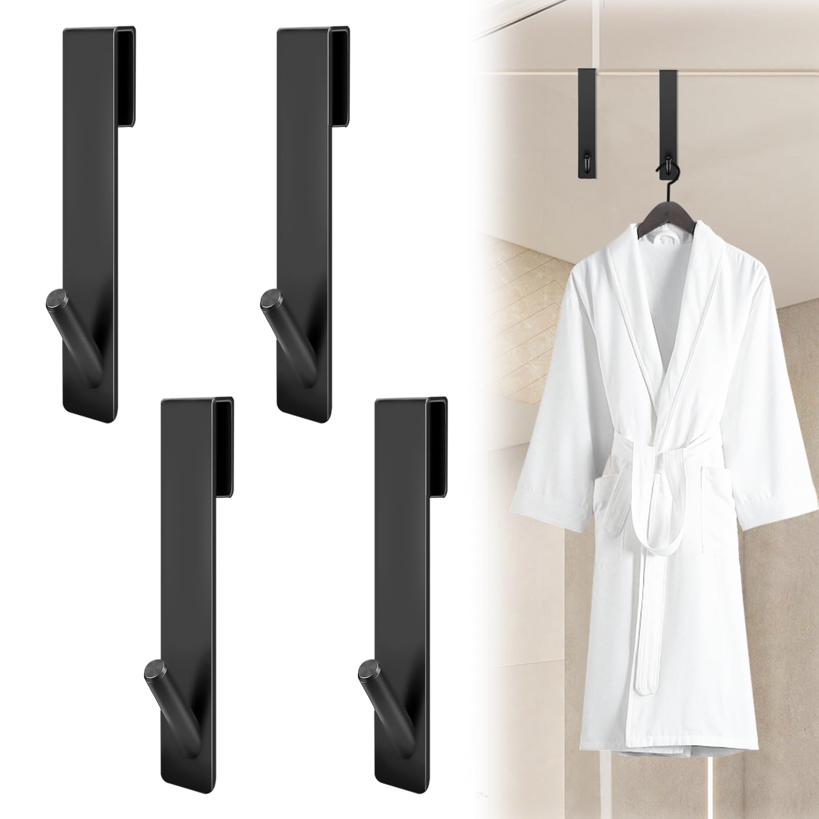 sztuki Haczyków Ściennych do Kabiny Prysznicowej Haczyk na Ręcznik na Drzwi bez Wiercenia Wieszak na Ręczniki Łazienkowe do Szkła o Grubości mm