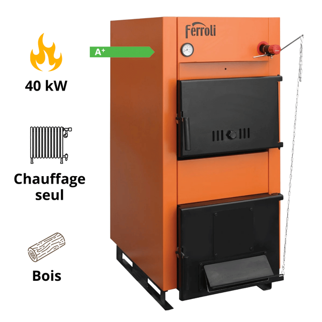 Chaudière bois FSB Plus 40 kW Ferroli