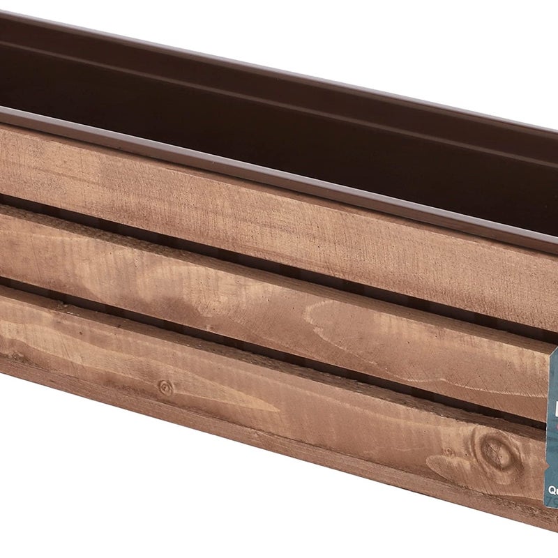 Skrzynka balkonowa taras drewniana 60 kwiaty wkład - KOTARBAU