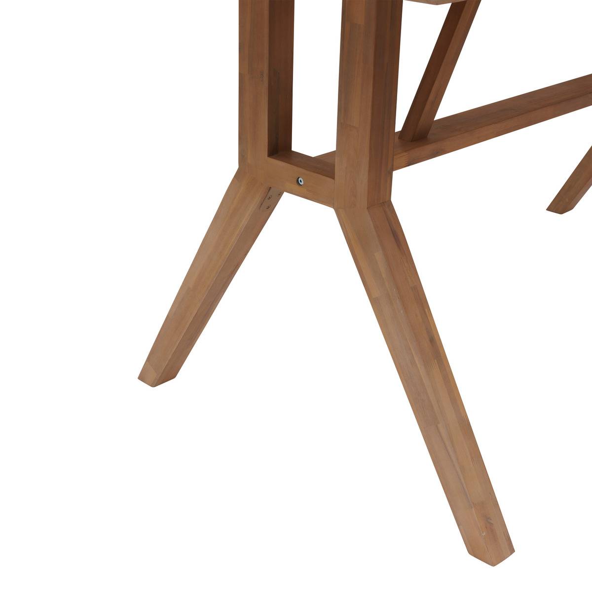 Table haute de jardin rectangulaire Papouasie Acacia - Hespéride - 4