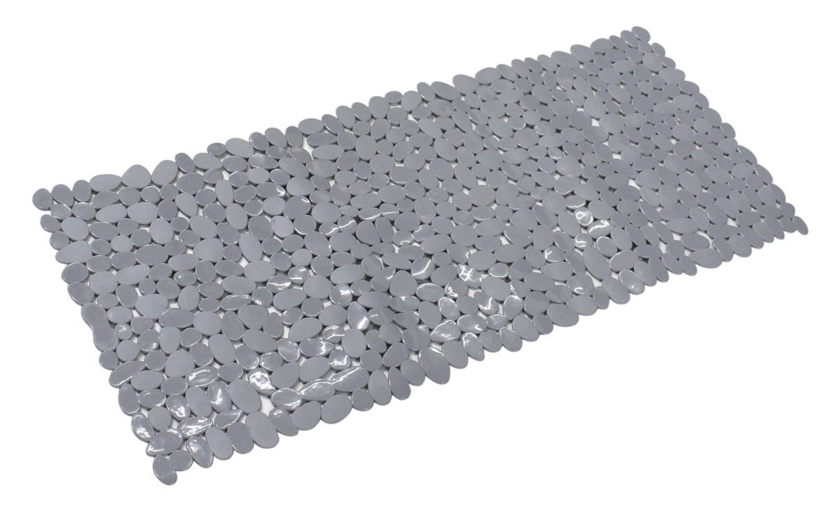 Dywan antypoślizgowy z przyssawkami, wymiary: 40 x 88 cm, wykończenie w kolorze szarym, można prać w pralce