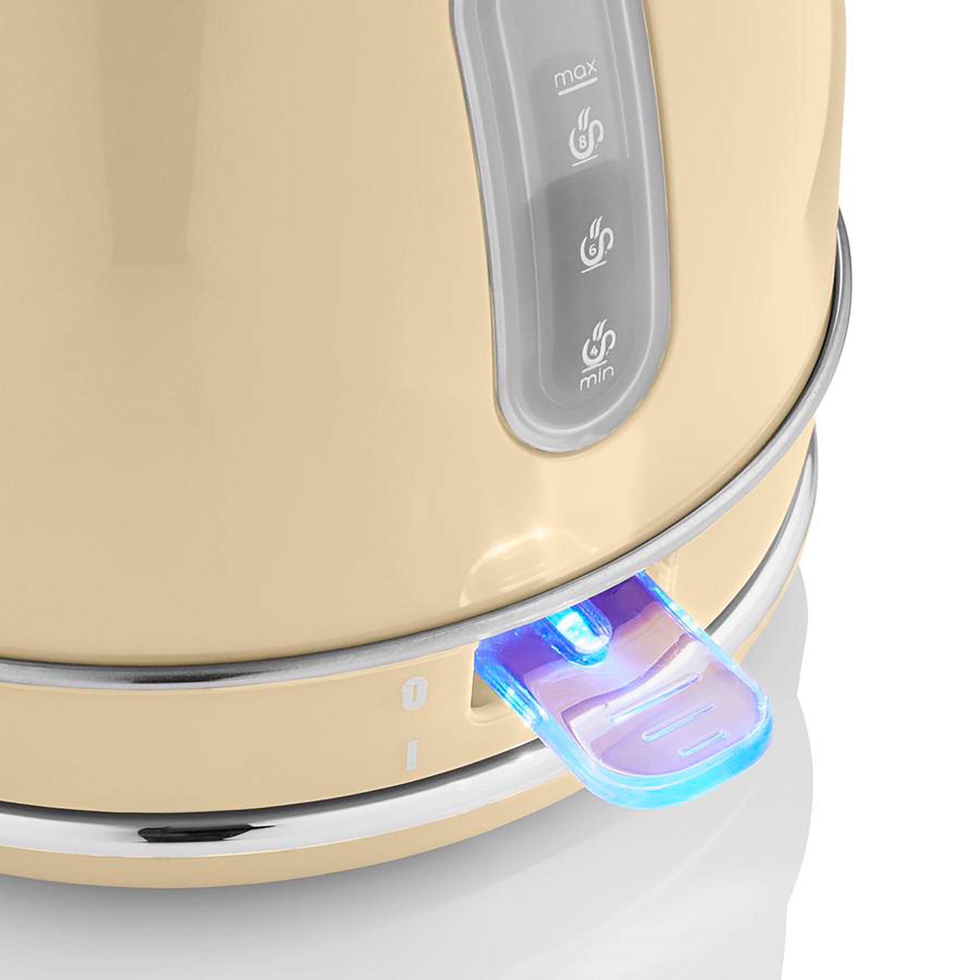 Retro Set per la Colazione, Bollitore 1,8L, Tostapane Senza fili, 2 Fette Larghe SWAN Crema STP7050CNEU 850 - 8