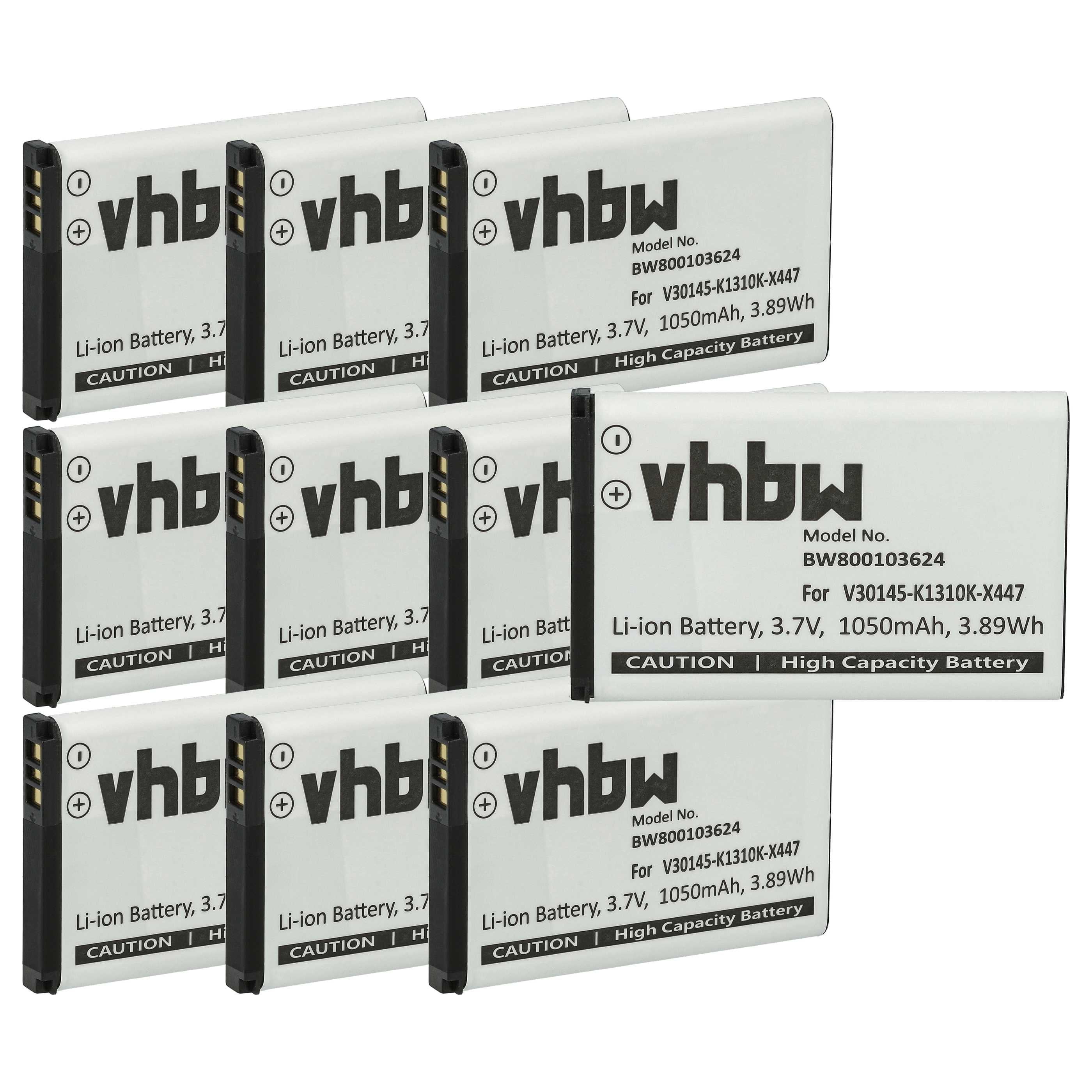 Vhbw Batteria Per Telefono Fisso Siemens Gigaset L410, L470 – Li-Ion 250mAh, 3,7V, Ricambio S30852-D2240-X1 - 2