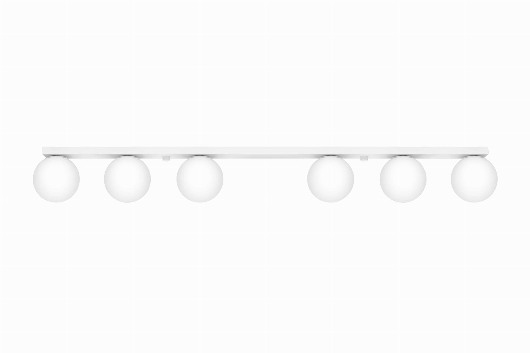 Lampa sufitowa wisząca Yoli biała 6xG9x12W wym: 14,5 x 120 x 12 cm szkło Sollux Lighting