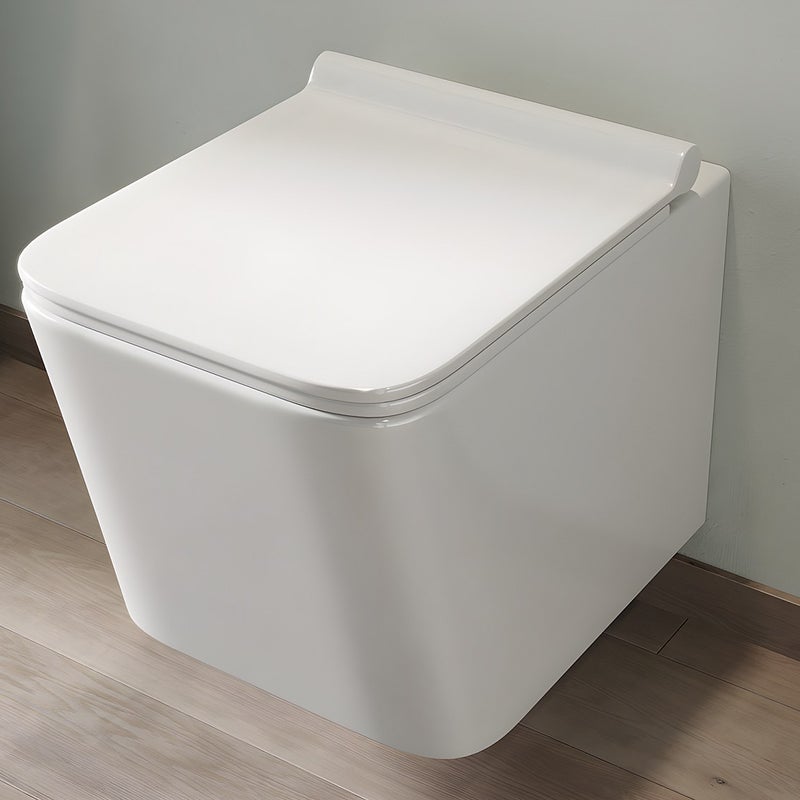 Toaleta WC podwieszana z ceramiki bez kołnierza – CLEMONA