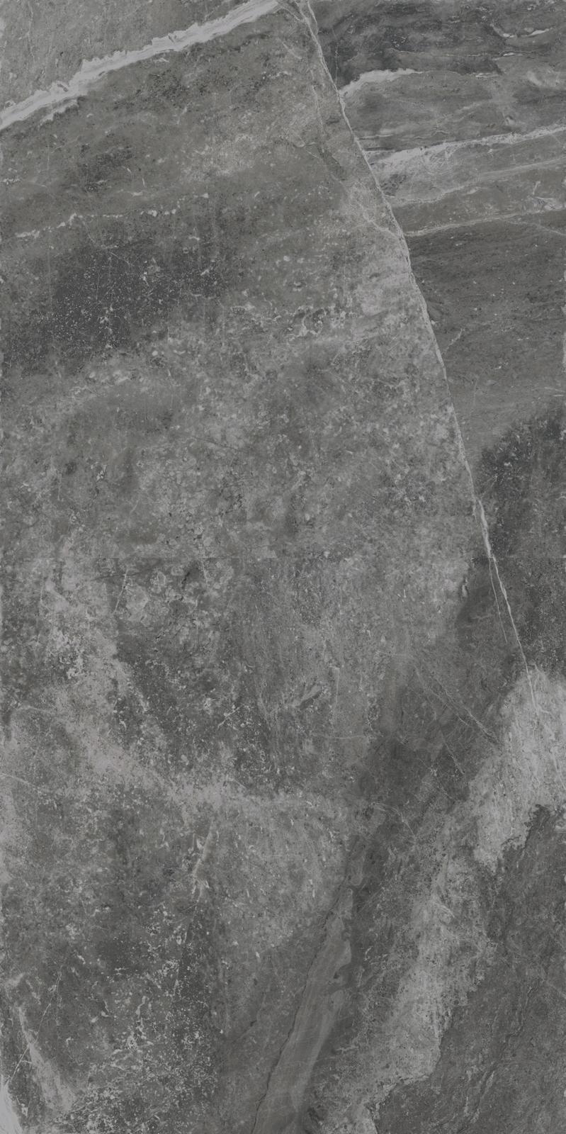 Carrelage sol/mur effet marbre gris foncé ANTIQUE ANTHRACITE Mat int/ext l.120 x L.60 cm CERALUX - 2