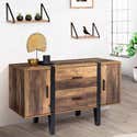 Buffet bas 105 cm AUSTRIA bois pied épingle | Leroy Merlin