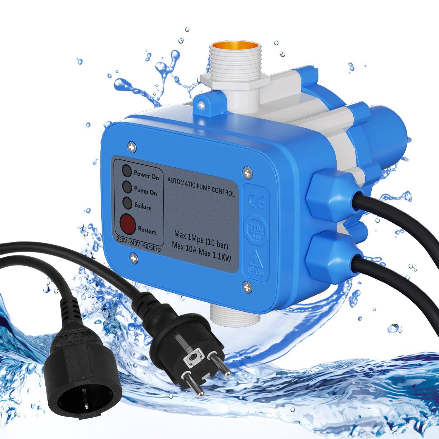Presostato Control de bomba Regulador de presión Presscontrol Watertech ...