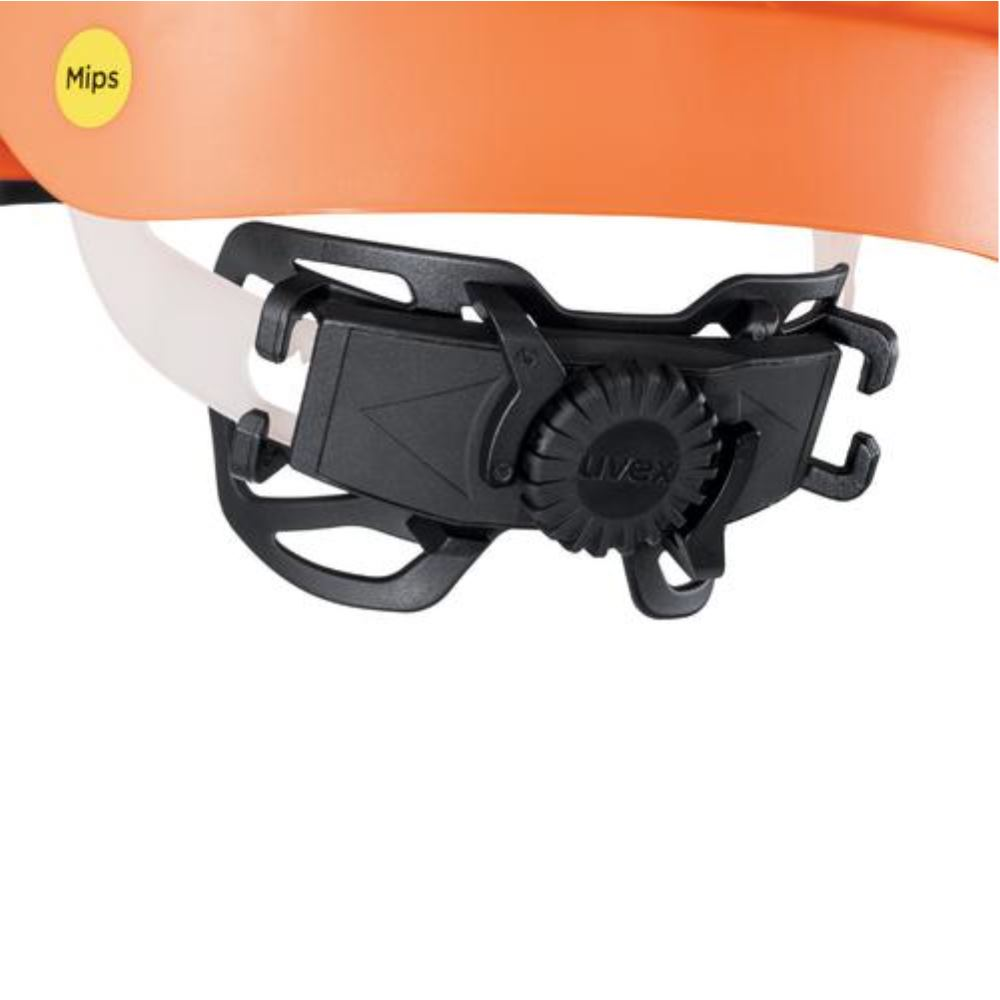 Capacete protetor uvex pheos b-s-wr 9772260 laranja com ventilação - 4