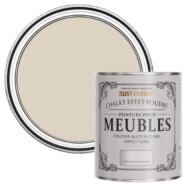 Rust-Oleum Peinture Beige pour Meubles Chalky Mat Poudré - Jute 750ml