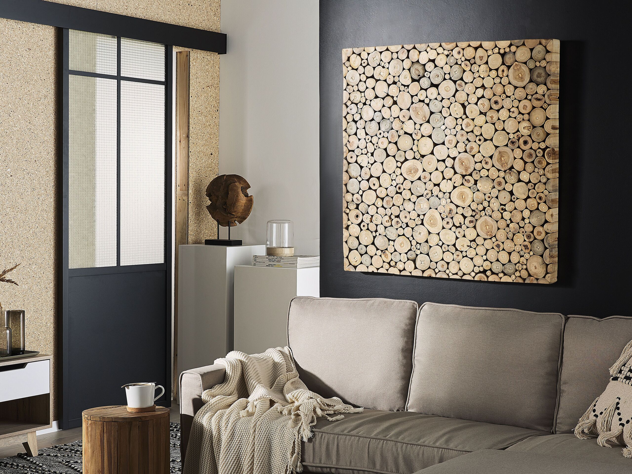 Décoration murale TWIG Teck 85 cm Marron clair - 2