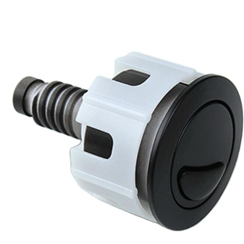 Zamienny przycisk spłuczki toaletowej, czarny przycisk z okrągłą główką, system podwójnego spłukiwania