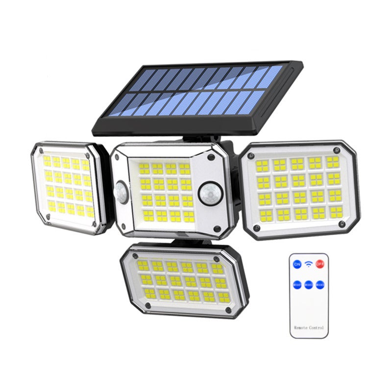 Wodoszczelne zewnętrzne lampy solarne, kinkiety do ogrodu/domu/willi, LED na dziedziniec, lampy z czujnikiem ruchu