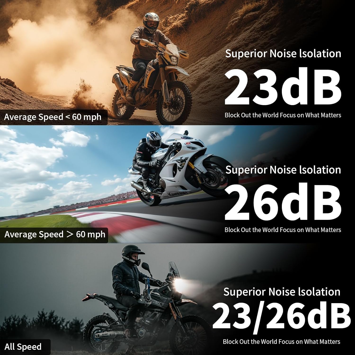 Bouchons d'oreilles moto anti-bruit du vent (réduction de 45 dB) – Protection auditive réutilisable pour moto, tourisme, course, conduite, sommeil - 4