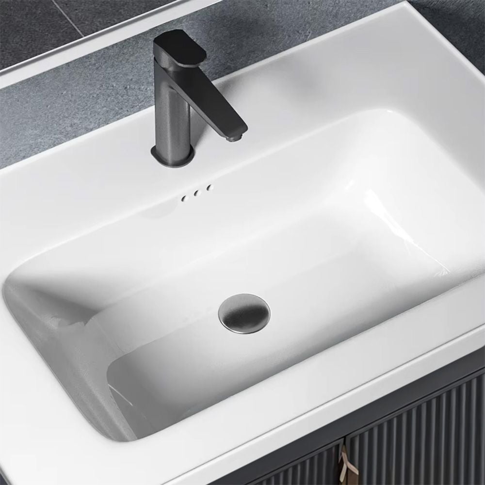 Rea Set Mobilier De Baie Cu Lavoar Astor 60cm Grey | Leroy Merlin