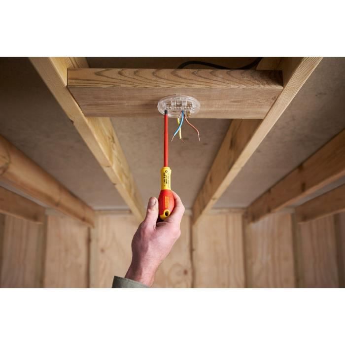 Jeu de 5 tournevis SLIM isolés 1000V electricien STANLEY XTHT0-62692 + testeur - 6