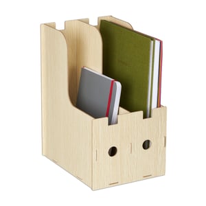 Portadocumenti In Metallo Per Scrivania - Organizer Per Riviste, Lettere E Fogli - Design Moderno Nero - Foto 8