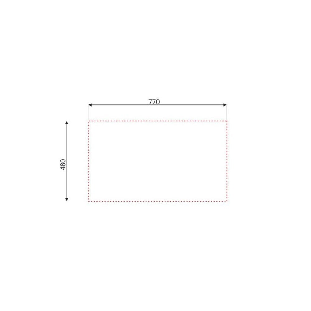 Lavello incasso cucina acciaio 79x50 cm una vasca e gocciolatoio sinistro Classic 273SX - 3