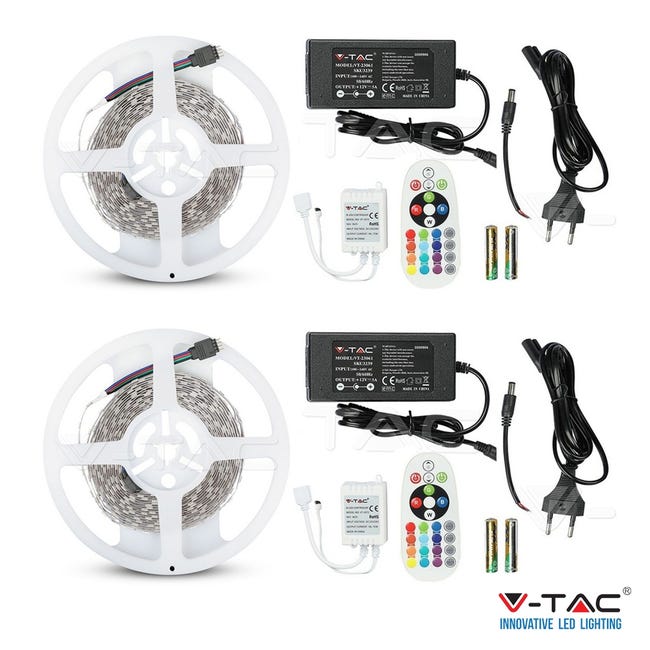 STRISCIA A LED SMD 5050 RGB IP65 5 METRI BOBINA CONTROLLO - Foto 6