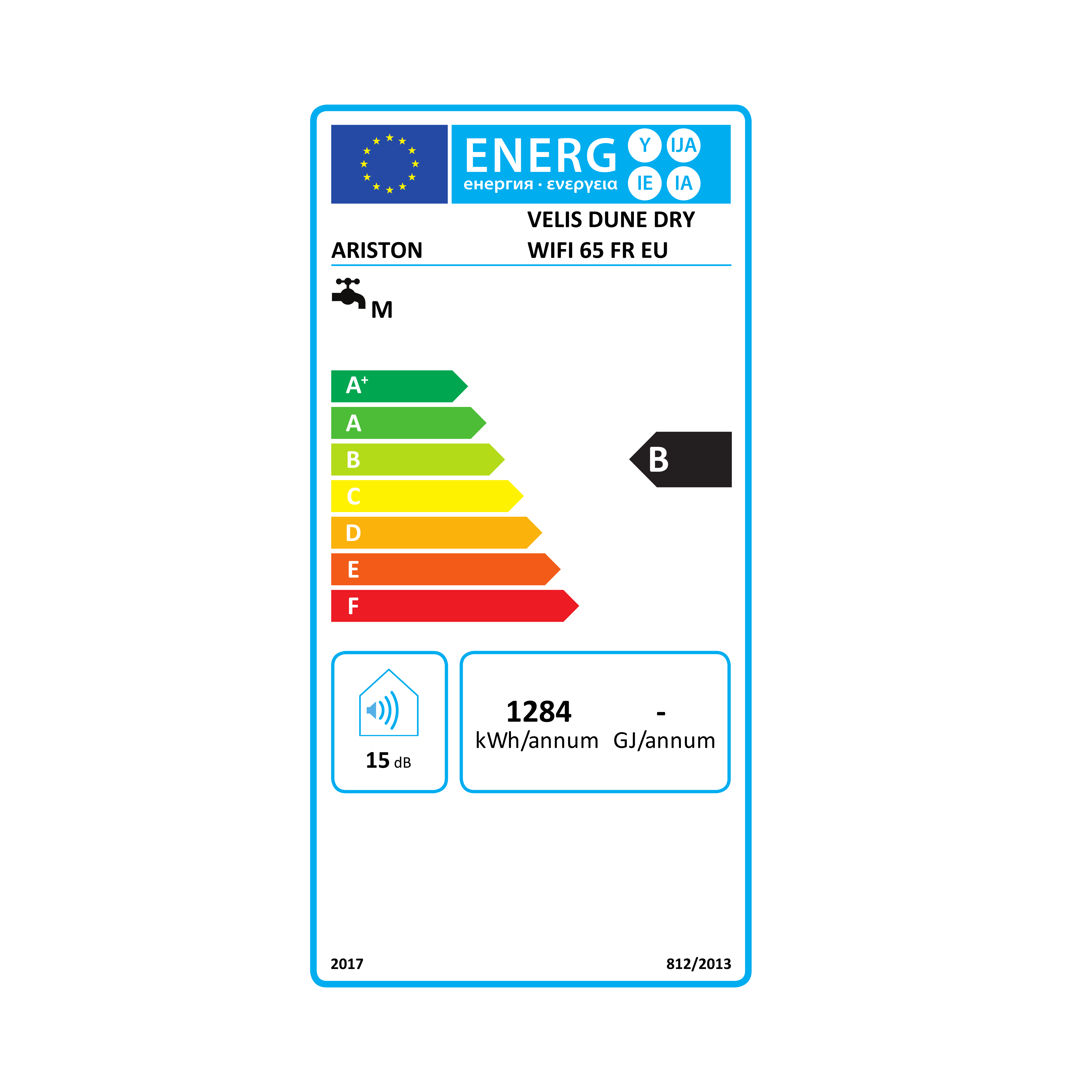 Chauffe-eau électrique Plat Multiposition ARISTON Velis Evo Dune Dry Wifi 65L - Kit d'installation Inclus - 8
