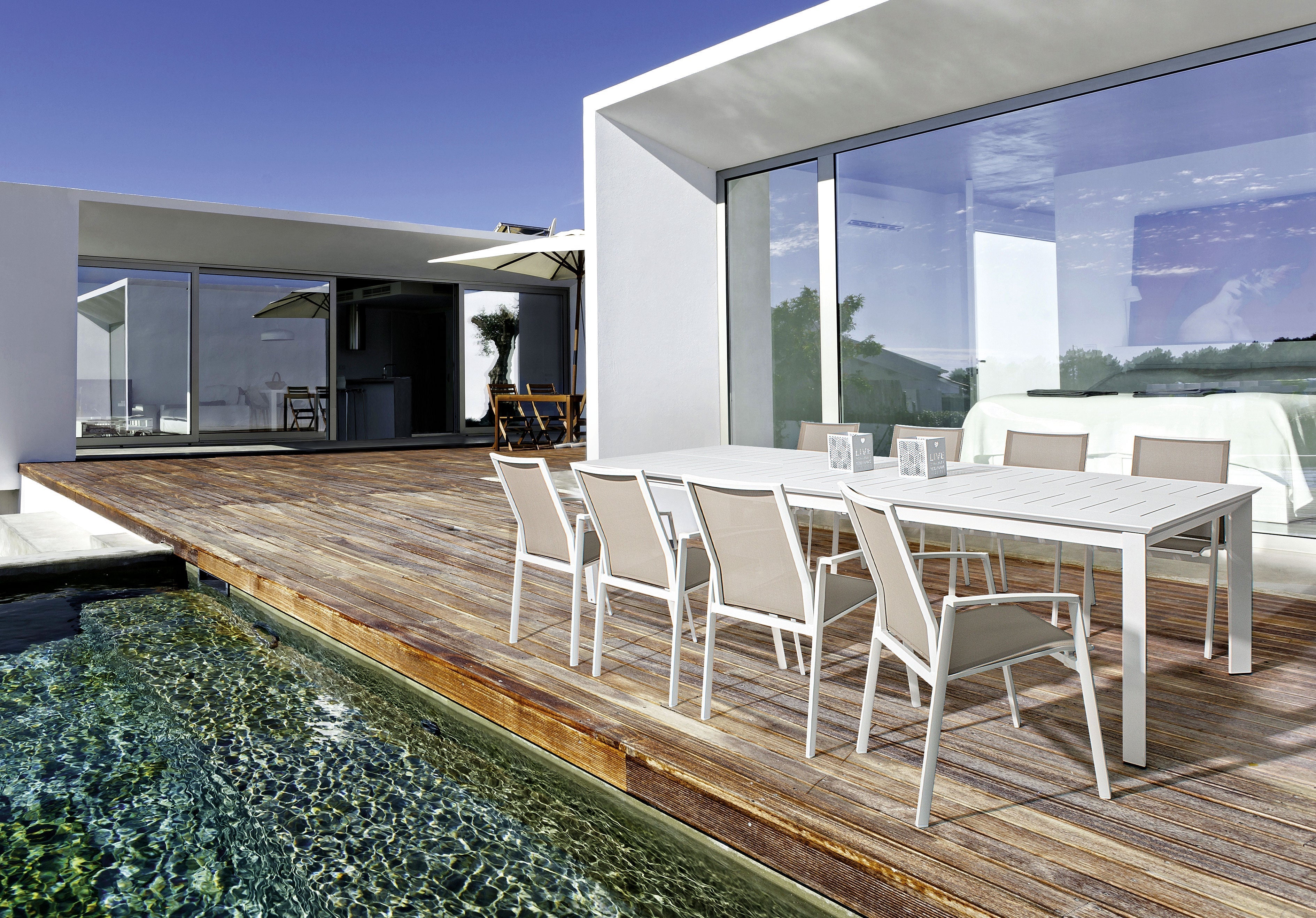 TAVOLO ALLUNGABILE KONNOR 160-240X100 ANTRACITE CX23 - 3