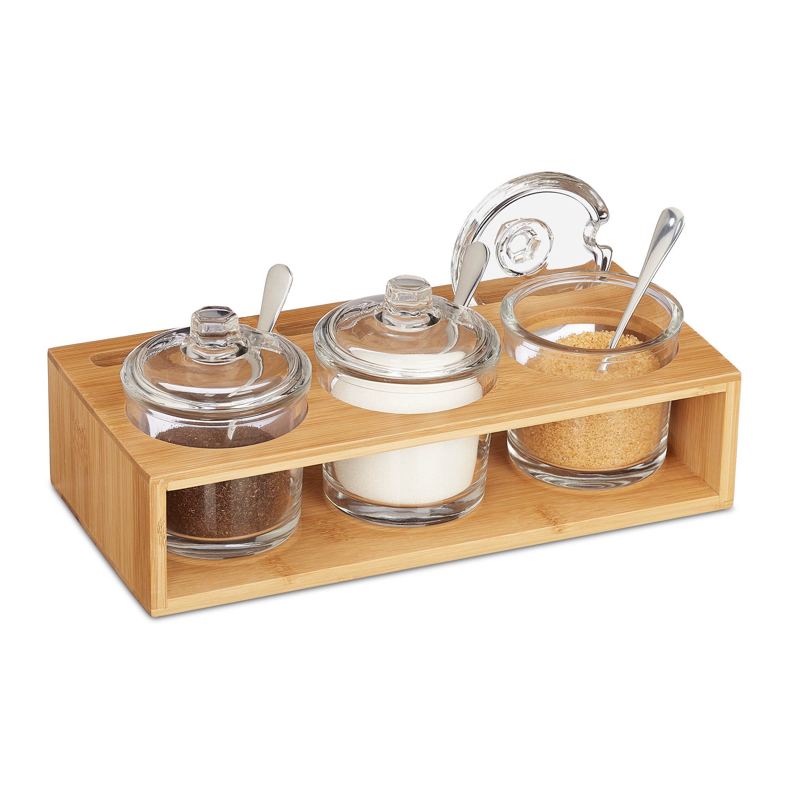 Lot De 4 Pots à épices Transparents Avec Couvercle Et Cuillères - Étiquettes Incluses - Organisation Cuisine