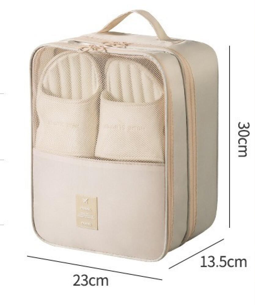 6 pezzi Sacchetti Scarpe da Viaggio Impermeabile Borsa per Scarpe Portatile Borsa Scarpe per Scarpe 39-45 (due misure) Nero