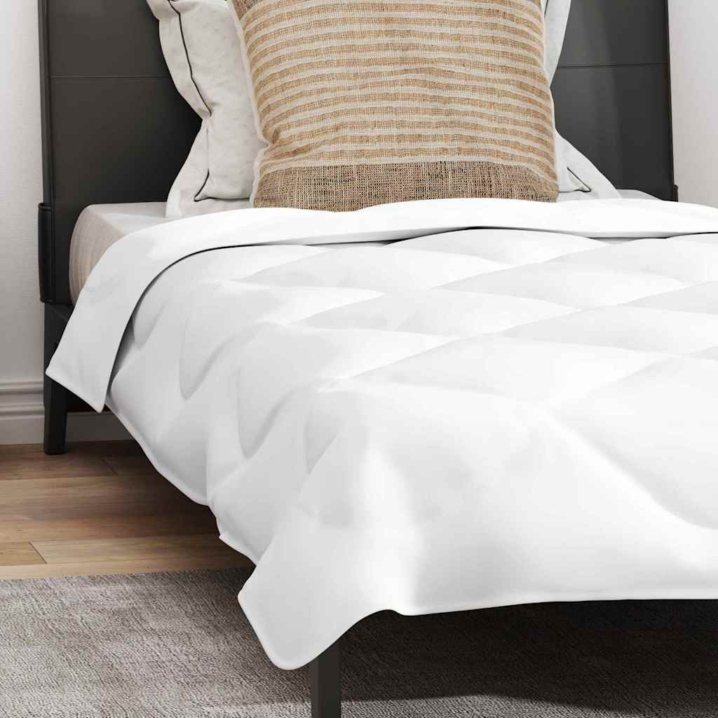 Duvet d'été simple 2 pcs | Couette Blanc 155 x 200 cm Microfibre - 5