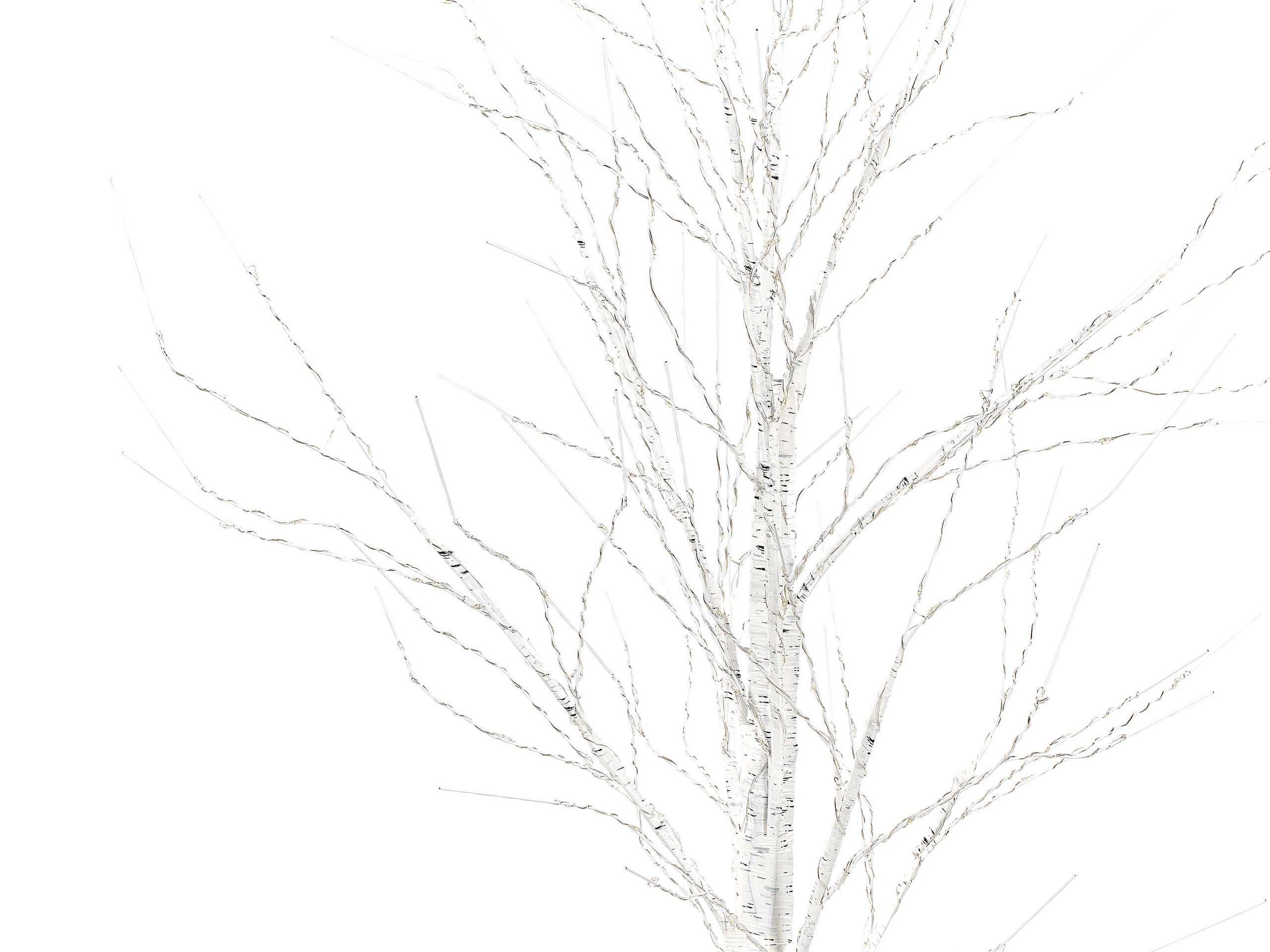 Albero di Natale LED metallo bianco 190 cm LAPPI - 5