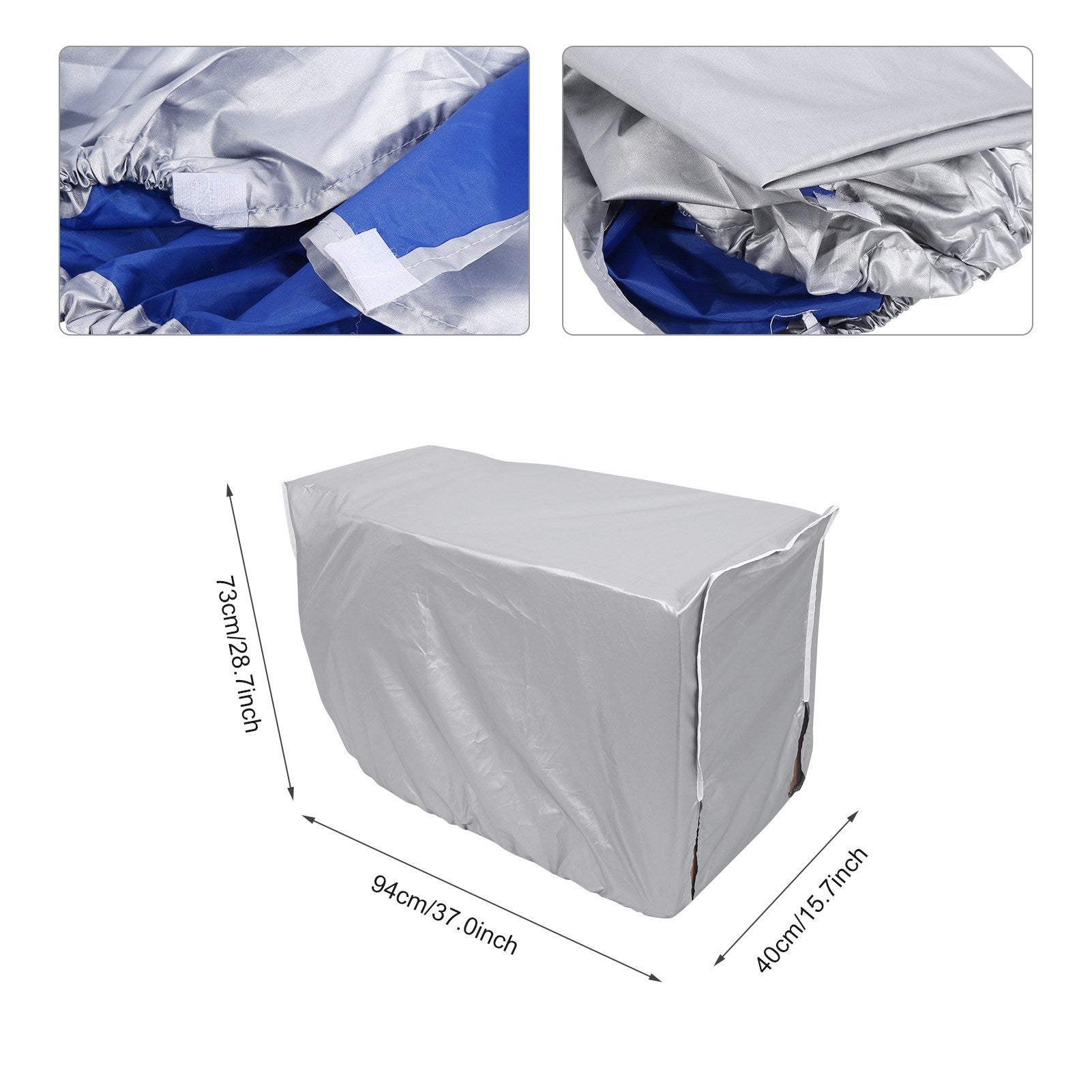 Housse de protection pour climatiseur extérieur, anti-poussière, anti-neige, imperméable, pour la maison, #3, 94 x 40 x 73 cm - 2