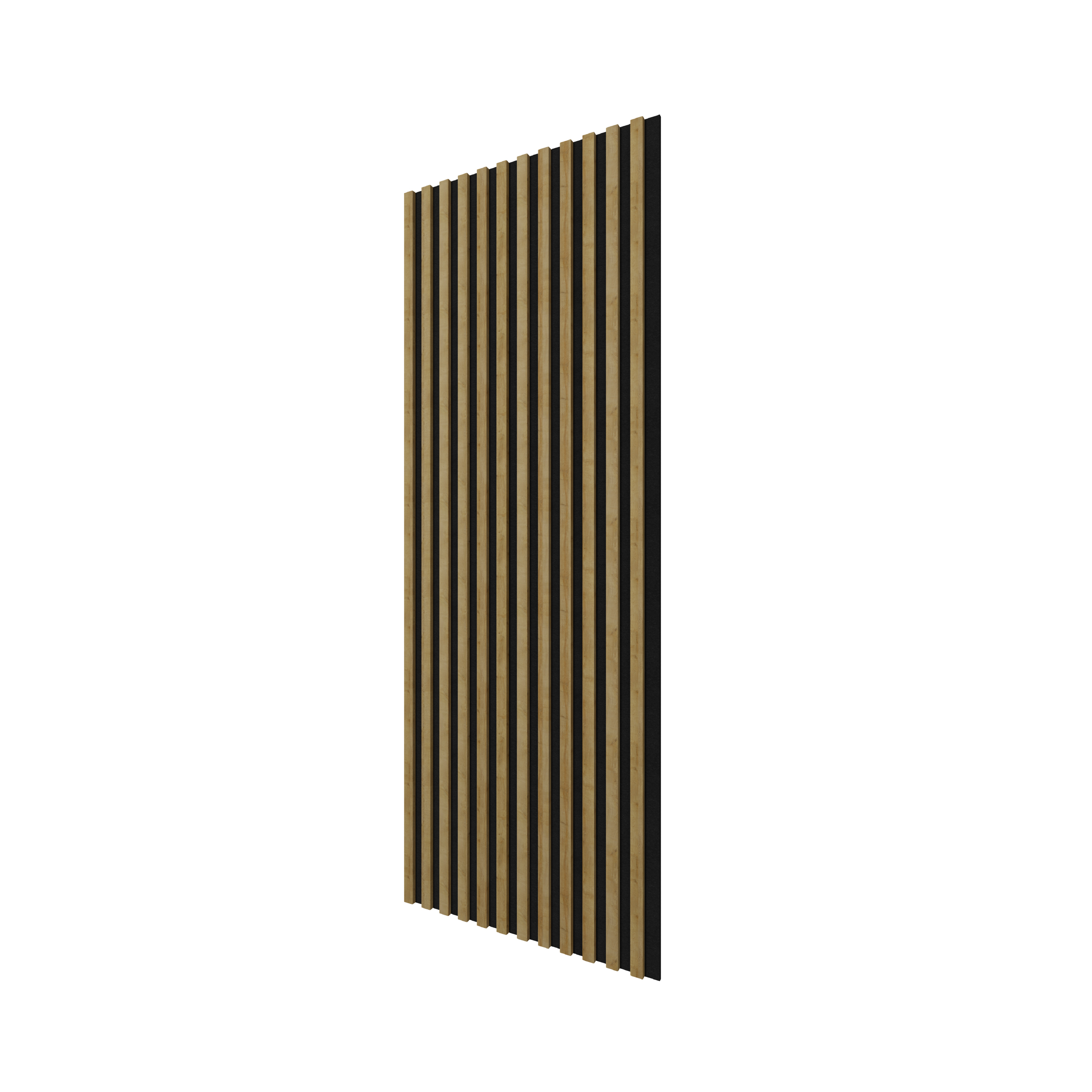 Panneau Tasseau Acoustique effet tasseau bois en feutre 1200mm x 605mm chêne sur noir Linea Proline Stegu - 8