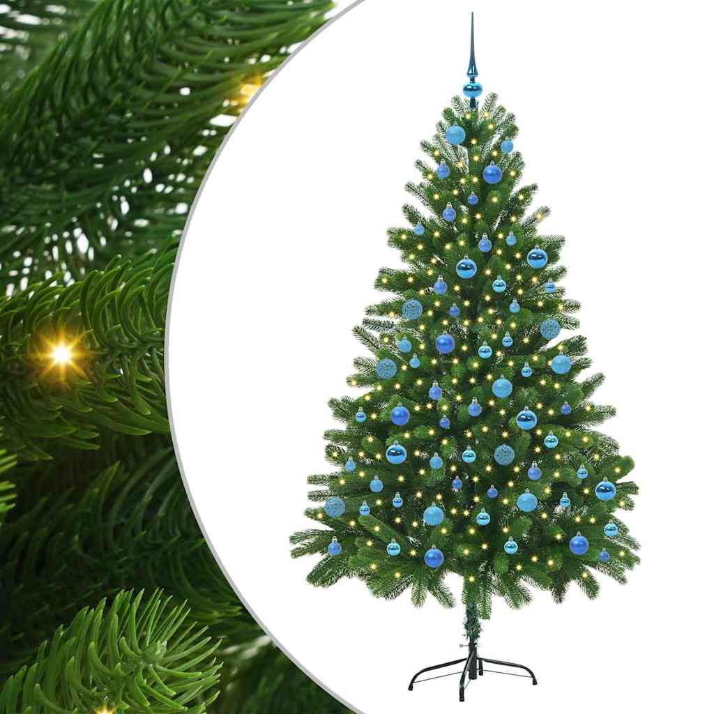 Choinka z 300 diodami LED z podstawą Zielony 180 cm PE