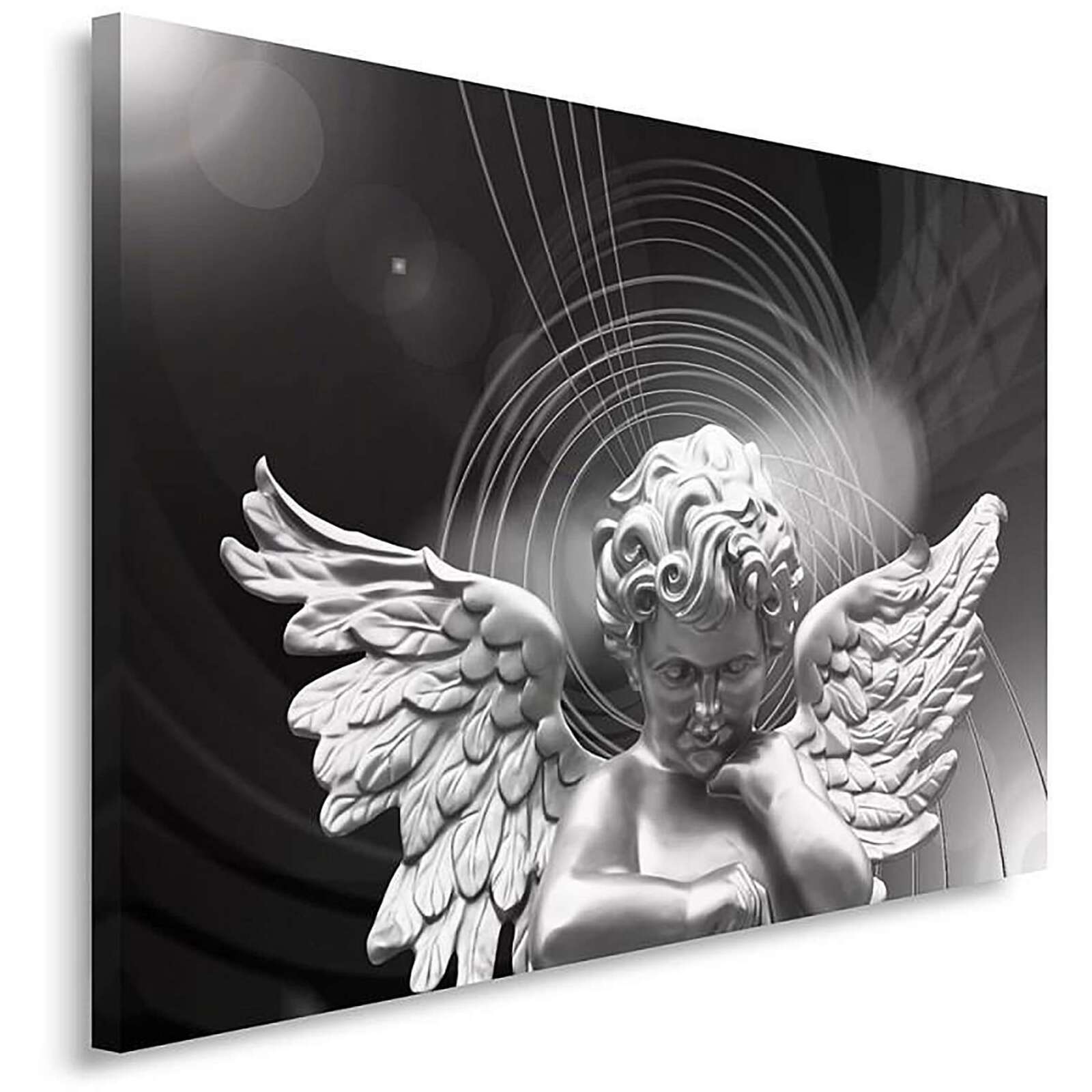 Tableau argent ange - 50 x 40 cm - 2