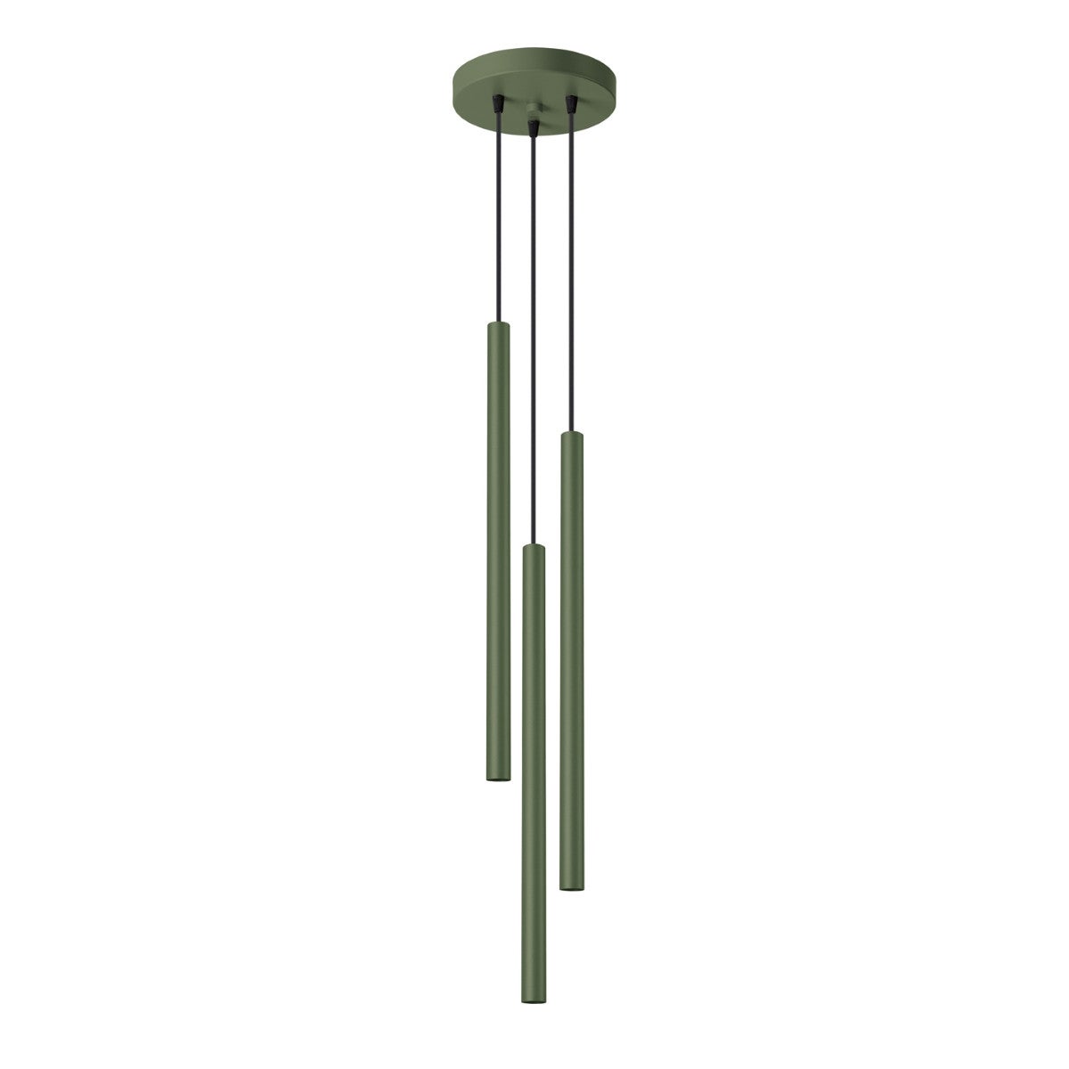 Lampa wisząca Pastelo zielony oliwkowy 3xG9x8W nowoczesna wym: 104 x 19,5 x 19,5 cm metal Sollux Lighting