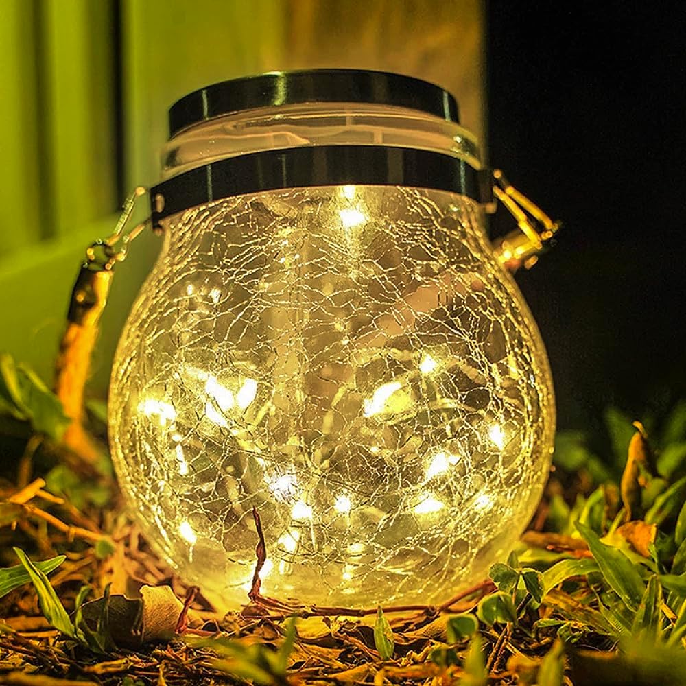 Lampe de jardin lanterne solaire d'extérieur bohème lampe solaire