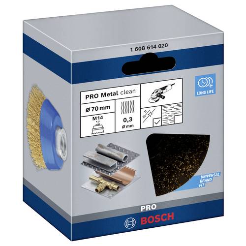 Bosch PRO Metal clean Szczotka garnkowa 70 x 0,30 mm Gwint - 1608614020 - 3