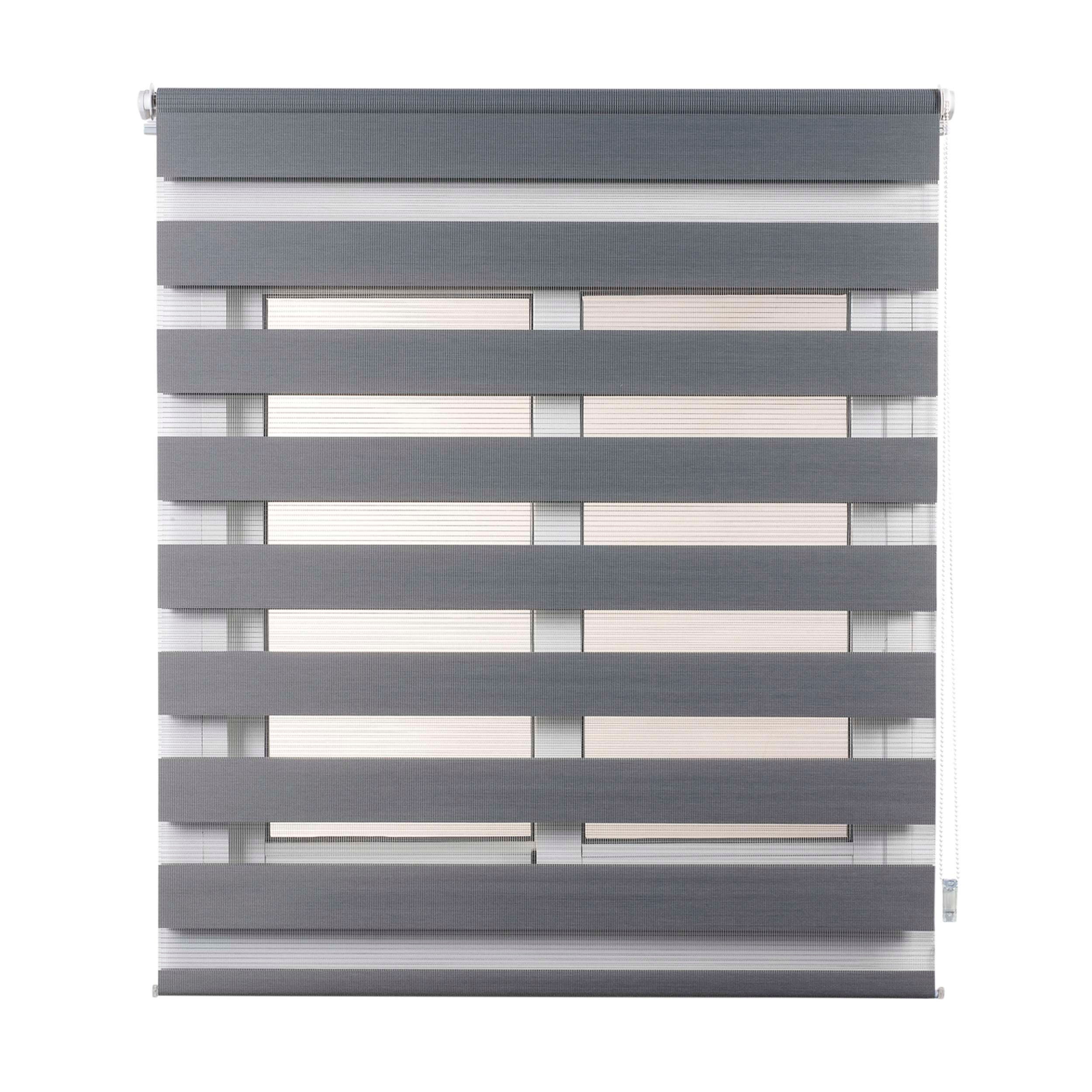 Estor de rolo EasyFix Dia/Noite, estore de instalação sem furos Prata, 75 x 180 cm - 8