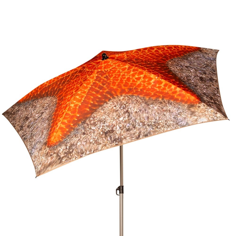 Aktive sombrilla playa 180 cm inclinable estrella de mar uv40 c/funda