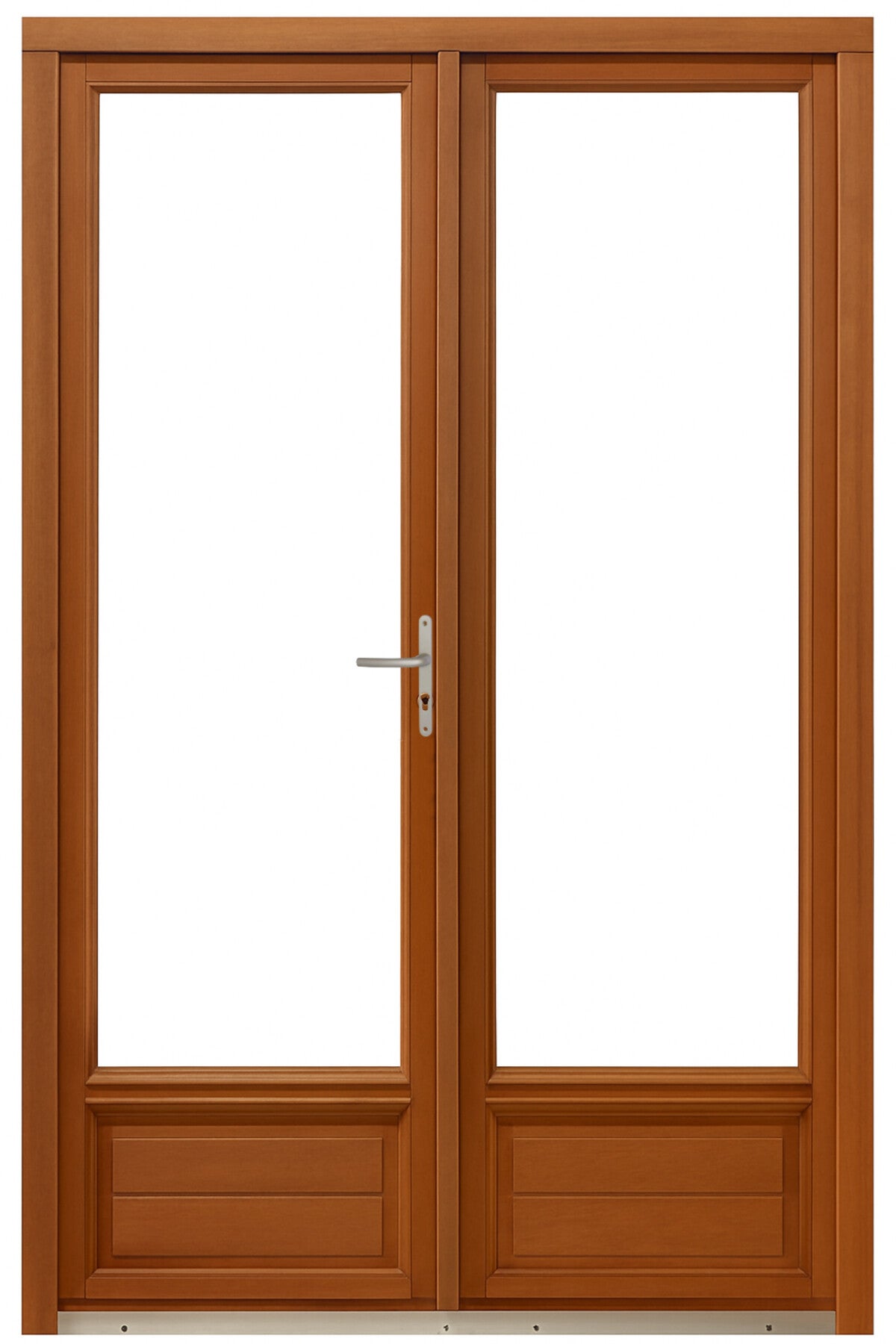 Porte Fenetre Bois 2 Vantaux H225 X L140 Cm Côte Tableau Gd Menuiseries - 3