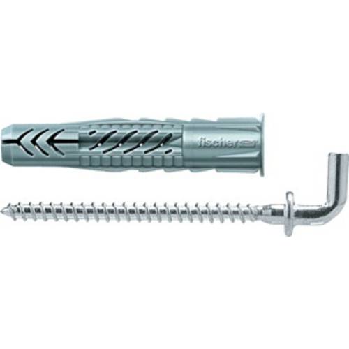 Kołki uniwersalne Fischer 25x UX 6 x 35 WH z rantem i hakiem kątowym - 94408