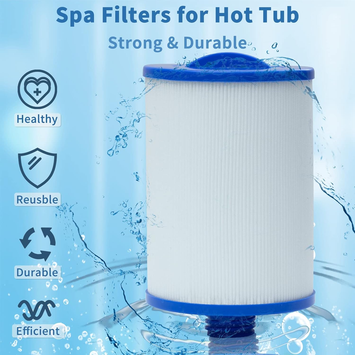 Filtre De Rechange Pour Spa PWW50, 6CH-940, Filbur FC-0359 - Surface De Filtration 15,2 M², Dimensions 210x152 Mm - 13