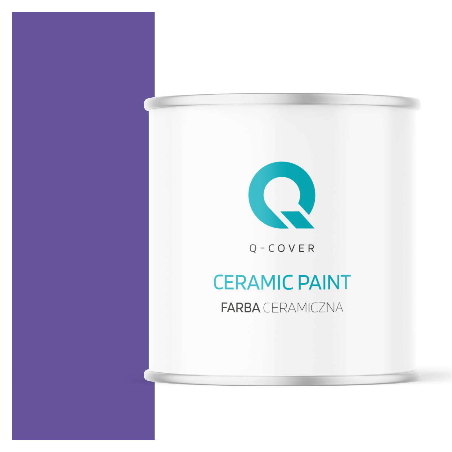 Farba Ceramiczna Do Ścian i Sufitów Q-Cover Purpurowy H2711 Głęboki Mat 2L