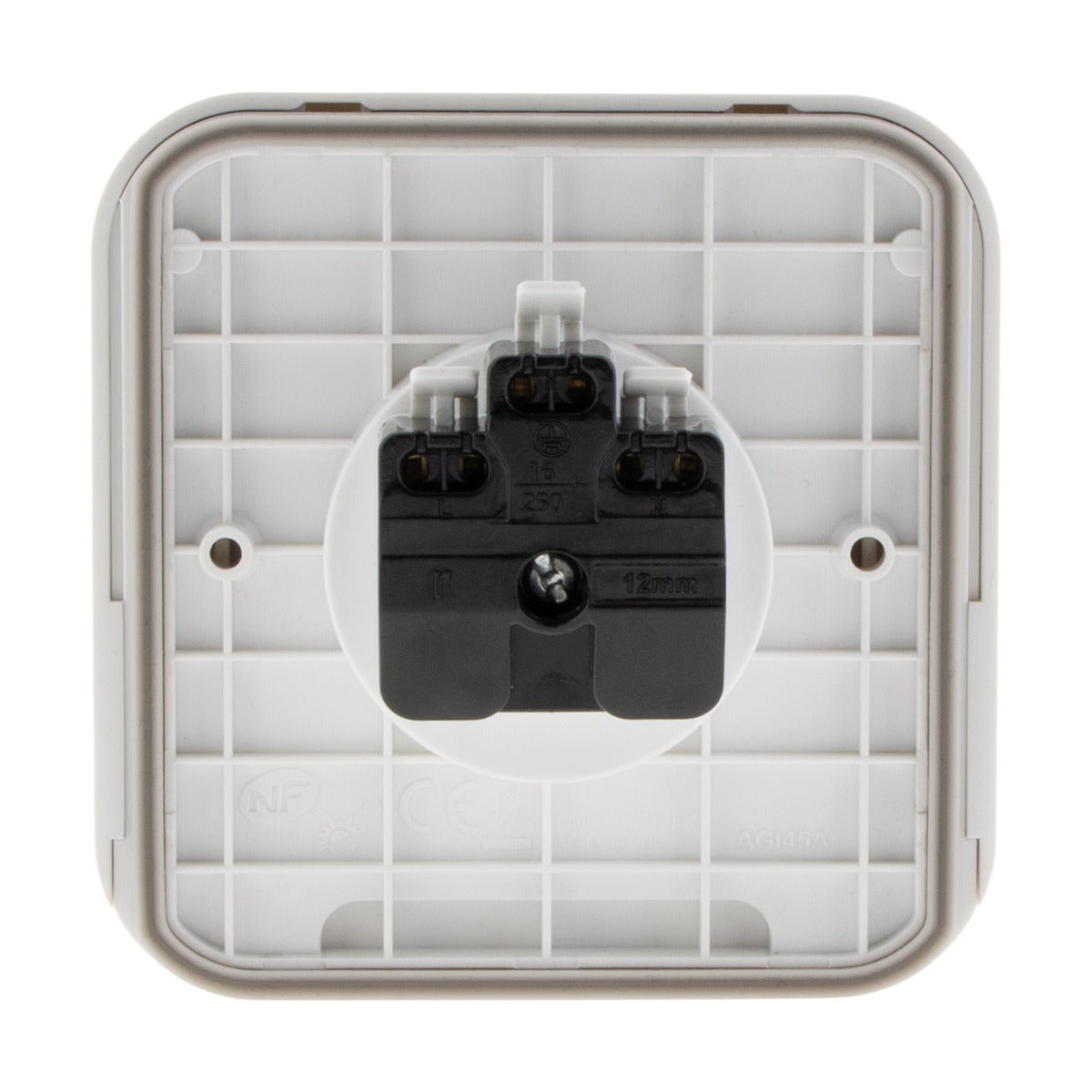 Prise étanche Cover IP44 16A - Blanc - Protec - 4