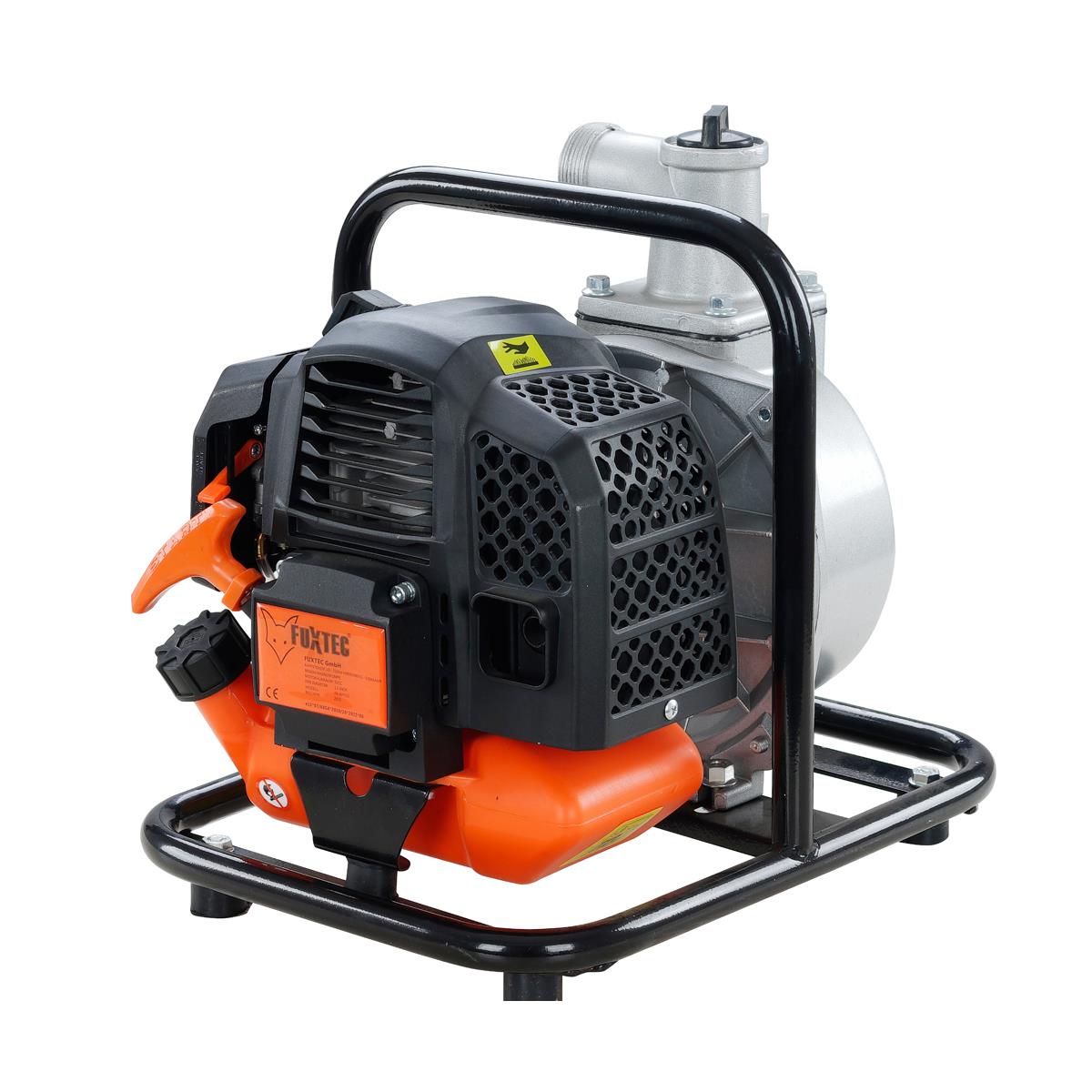 FUXTEC FX-WP152 - Bomba agua gasolina 2T 52cc, caudal 15.000L/h, altura máx. 35m, ideal riego y vaciado