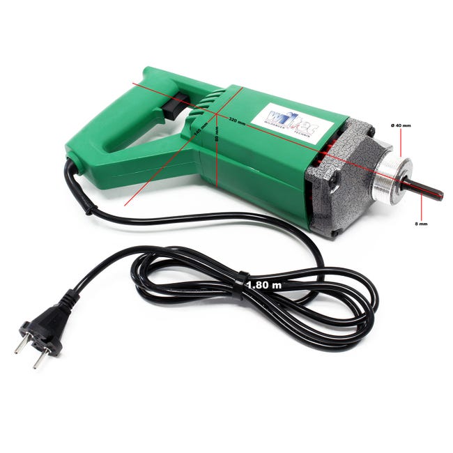 Vibratore Elettrico Per Cemento - 580 Watt, Ago Da 35 Mm E 1,5 M, Per Calcestruzzo - Foto 7
