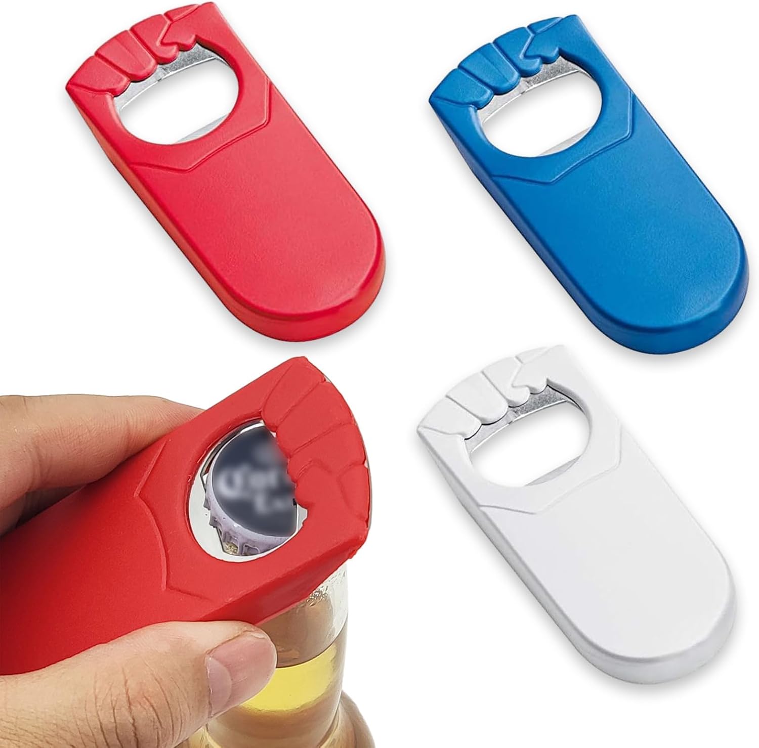 Set Di 4 Apribottiglie Portachiavi In Acciaio Inossidabile – Design Sottile, Apertura Facile Per Birra E Lattine, Colore Verde
