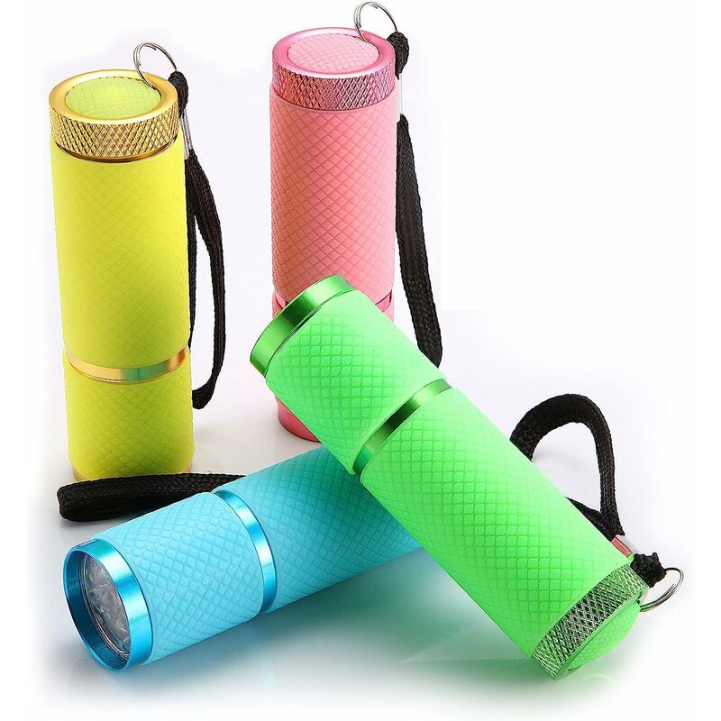 9 lanterne LED cu mâner acoperit cu cauciuc, lanternă din aluminiu p, mini lanternă LED, lanternă fluorescentă